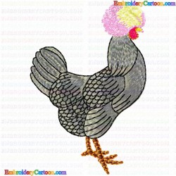 Chickens and Roosters 126 Embroidery Design