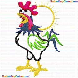 Chickens and Roosters 142 Embroidery Design