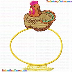 Chickens and Roosters 143 Embroidery Design