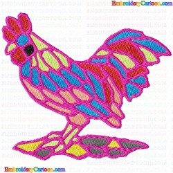 Chickens and Roosters 152 Embroidery Design