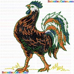 Chickens and Roosters 154 Embroidery Design