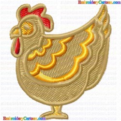 Chickens and Roosters 156 Embroidery Design