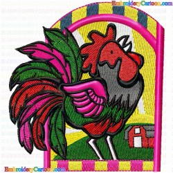 Chickens and Roosters 157 Embroidery Design