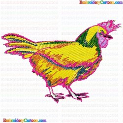 Chickens and Roosters 165 Embroidery Design