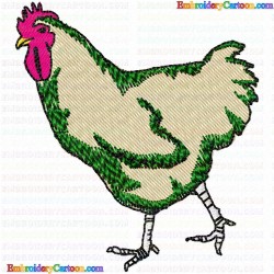 Chickens and Roosters 166 Embroidery Design