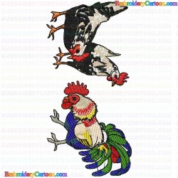 Chickens and Roosters 167 Embroidery Design