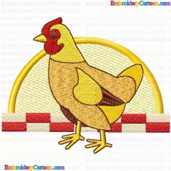 Chickens and Roosters 16 Embroidery Design