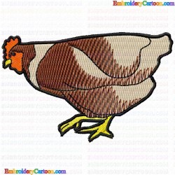 Chickens and Roosters 2 Embroidery Design