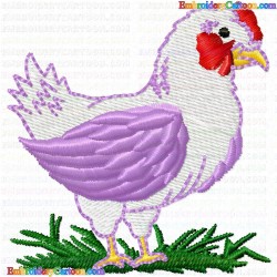 Chickens and Roosters 30 Embroidery Design