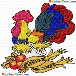 Chickens and Roosters 31 Embroidery Design