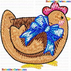 Chickens and Roosters 60 Embroidery Design