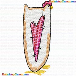 Chickens and Roosters 63 Embroidery Design