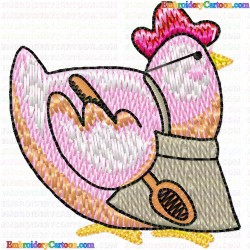 Chickens and Roosters 66 Embroidery Design