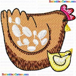 Chickens and Roosters 67 Embroidery Design