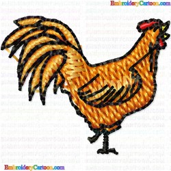 Chickens and Roosters 85 Embroidery Design