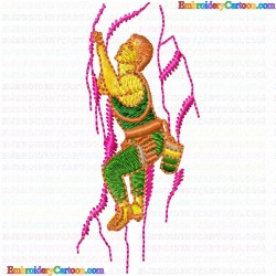 Climbing 3 Embroidery Design