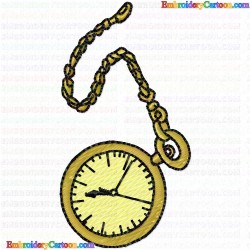 Clock 12 Embroidery Design