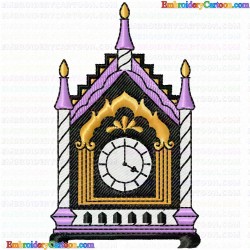 Clock 3 Embroidery Design