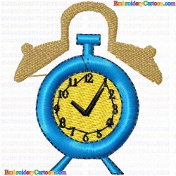 Clock 5 Embroidery Design