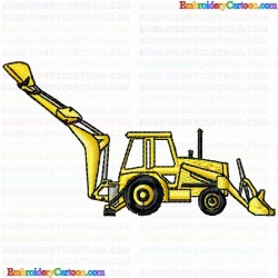 Construction Machinery Vehicles 18 Embroidery Design