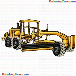 Construction Machinery Vehicles 21 Embroidery Design