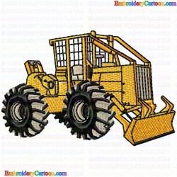 Construction Machinery Vehicles 28 Embroidery Design