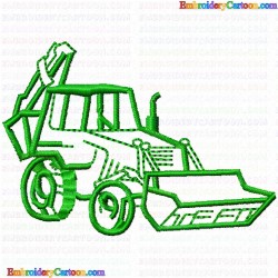 Construction Machinery Vehicles 2 Embroidery Design