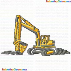 Construction Machinery Vehicles 40 Embroidery Design