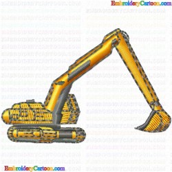 Construction Machinery Vehicles 41 Embroidery Design