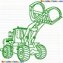 Construction Machinery Vehicles 5 Embroidery Design