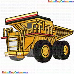 Construction Machinery Vehicles 62 Embroidery Design