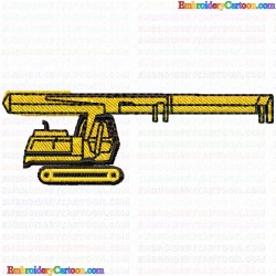 Construction Machinery Vehicles 68 Embroidery Design