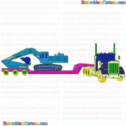 Construction Machinery Vehicles 6 Embroidery Design