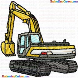 Construction Machinery Vehicles 75 Embroidery Design