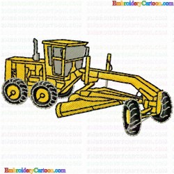 Construction Machinery Vehicles 77 Embroidery Design