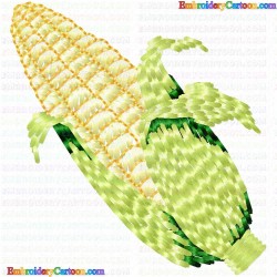 Corn 12 Embroidery Design