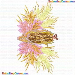 Corn 16 Embroidery Design