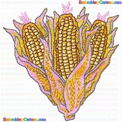 Corn 18 Embroidery Design