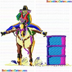 Cowboy and Hunter 19 Embroidery Design