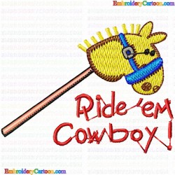 Cowboy and Hunter 45 Embroidery Design