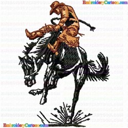 Cowboy and Hunter 59 Embroidery Design