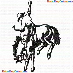 Cowboy and Hunter 76 Embroidery Design