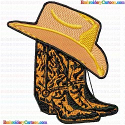 Cowboy and Hunter 77 Embroidery Design