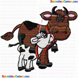 Cows 12 Embroidery Design