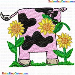 Cows 14 Embroidery Design