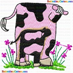 Cows 16 Embroidery Design