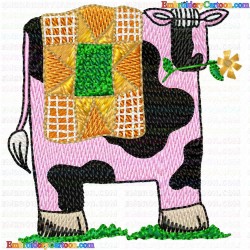 Cows 17 Embroidery Design