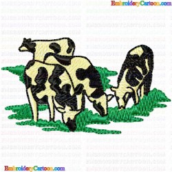 Cows 48 Embroidery Design