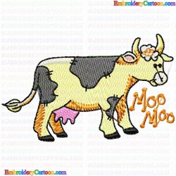 Cows 50 Embroidery Design