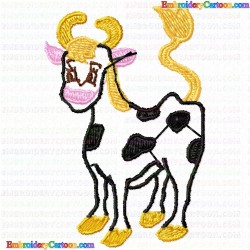 Cows 54 Embroidery Design